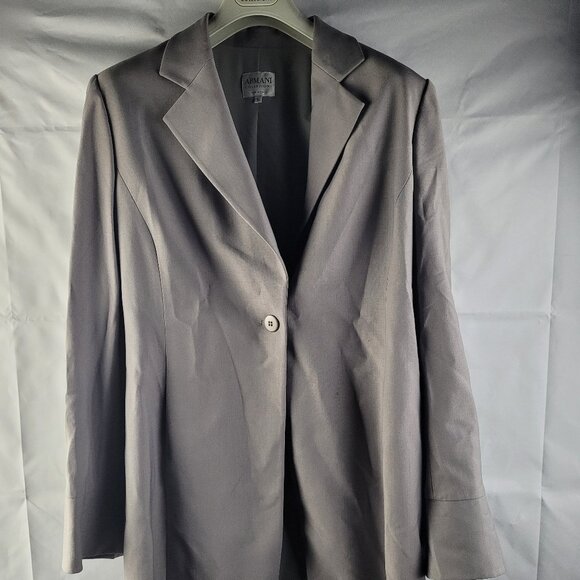 Armani Collezioni Jackets & Blazers - Vtg Ladies Armani Collezioni Classiccore Wool Blend Blazer Jacket Sz 48